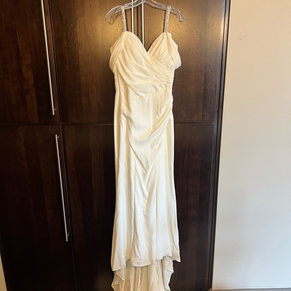 Sophia Tolli Y21976 Ines Beaded Straps Bridal Dress w/ bustle - Picture 10 of 16